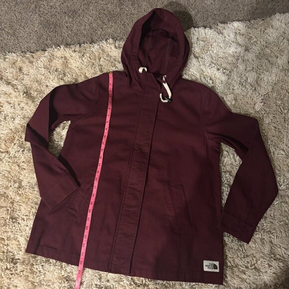The North Face Shipler Full Zip Hoodie Womens Size Medium  Deep Garnet Red - Picture 16 of 16